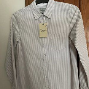 G.H. Bass & Co, striped long sleeve button down shirt,  xs
